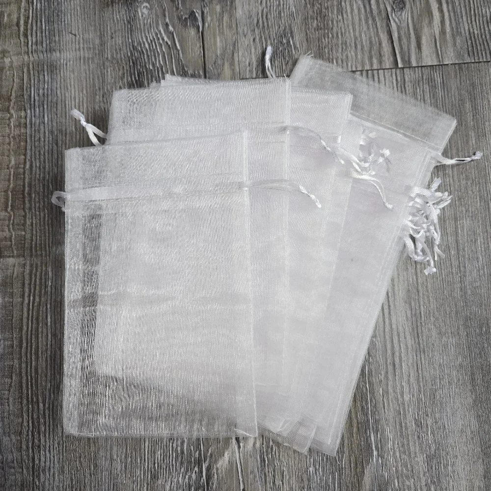 Sheer White Organza Gift Bag